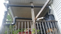 Picture of rainwater system. 