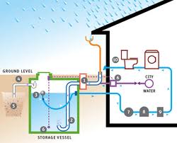 Rainwater system illustration