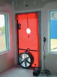 Blower door test picture