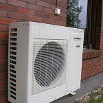 Mini-split heat pump outdoor condenser unit picture